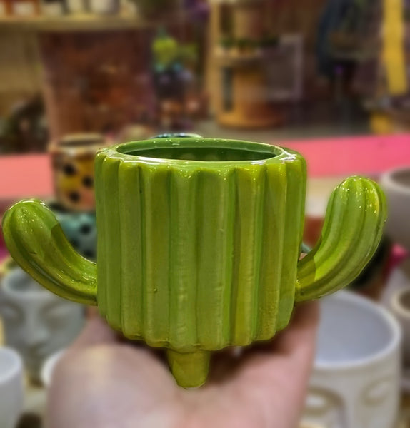 Cactus Shape Ceramic Plant Pot Home Decor Planter