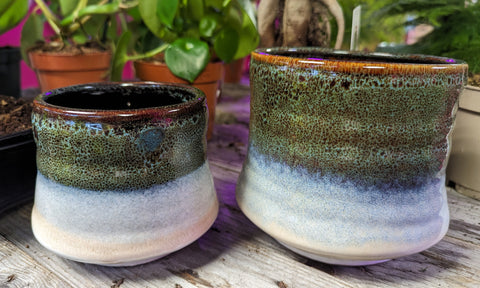 FUSE Hand Made Glazed Pots