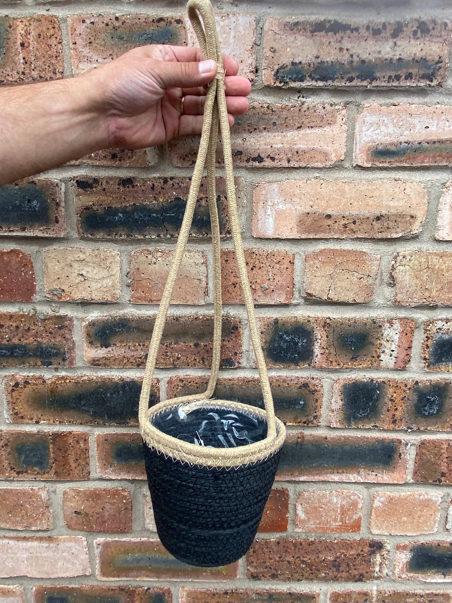 Handmade Wowen Hanging Basket 14cm x 60cm