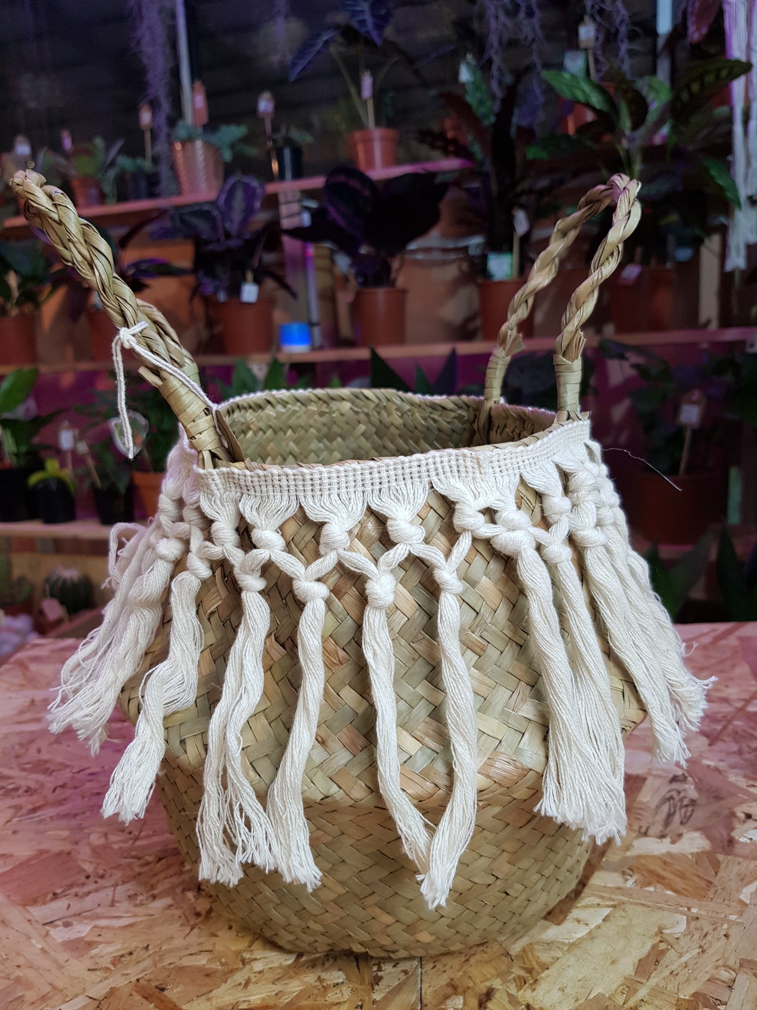 Handmade Seagrass Baskets with tassle