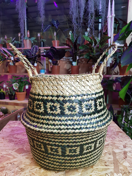 Handmade Seagrass Baskets black