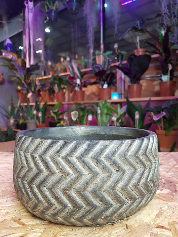 Stoneware Bonsai Pot ϕ-19cm x h-9cm