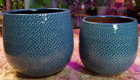 Ceramic Blue Pots  ϕ-10.5cm - ϕ-13cm
