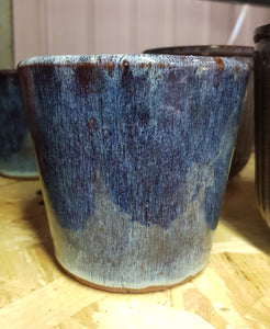 Glazed Plant Pot Alicante Blue Planter Houseplants Home Decor