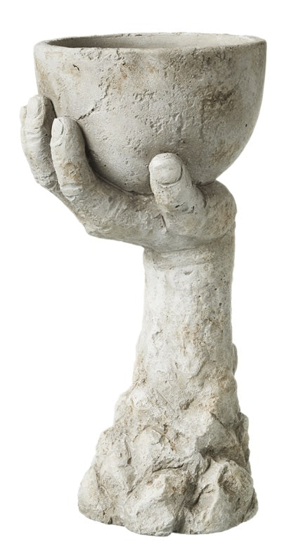 Hand Pedestal Ancient Pot Classical Grecian Statue Style