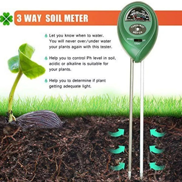 Moisture Light and PH Meter