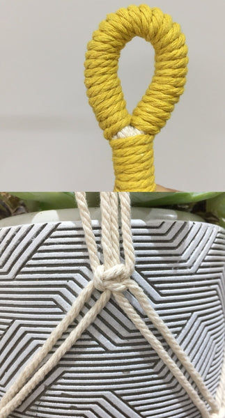 Hand Made Colourfull Cotton Macrames Plant Hangers