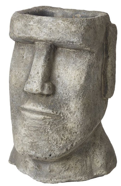 Moai Head Ancient Pot Classical Easter Island Statue Style