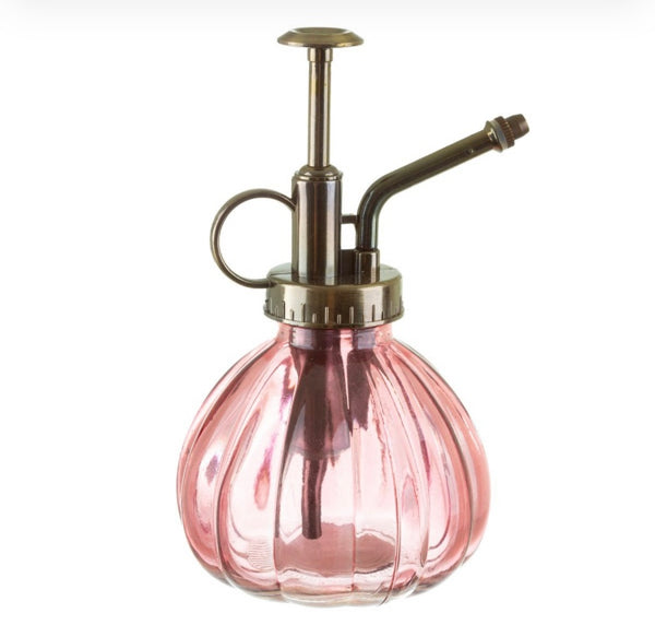 Pink Glass Botanical Style Plant Misters