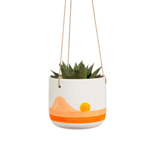 Sunset Ceramic Hanging Planter