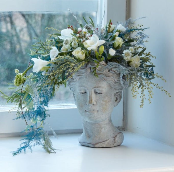 VENUS Head Ancient Pot Classical Grecian Statue Style